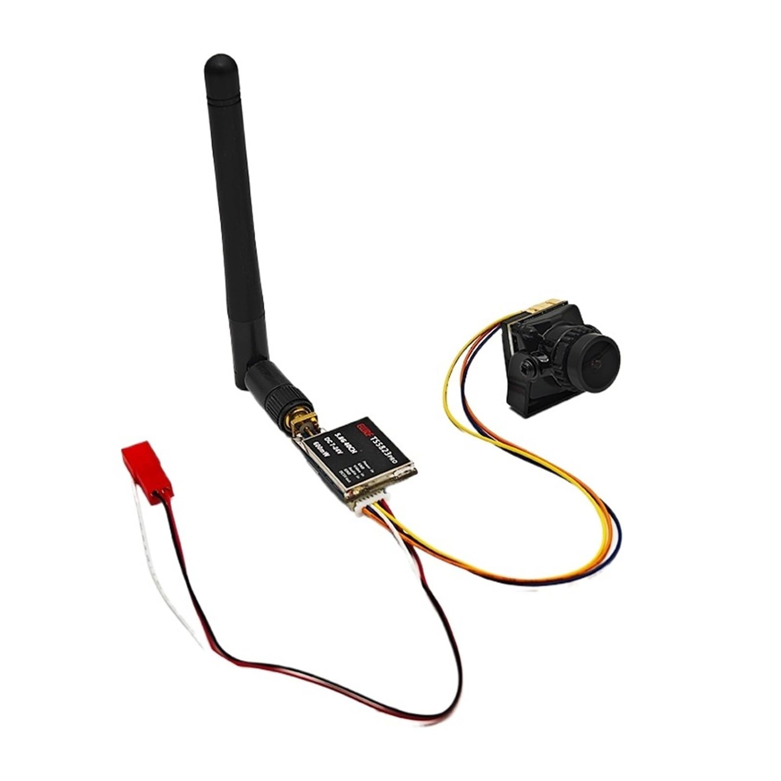 Set FPV TS5823Pro 600mW Video Trasmettitore 5.8GHz 40CH e CMOS 1/3 1800TVL Mini FPV Camera 2.1mm, compatibile con modello di drone da corsa RC