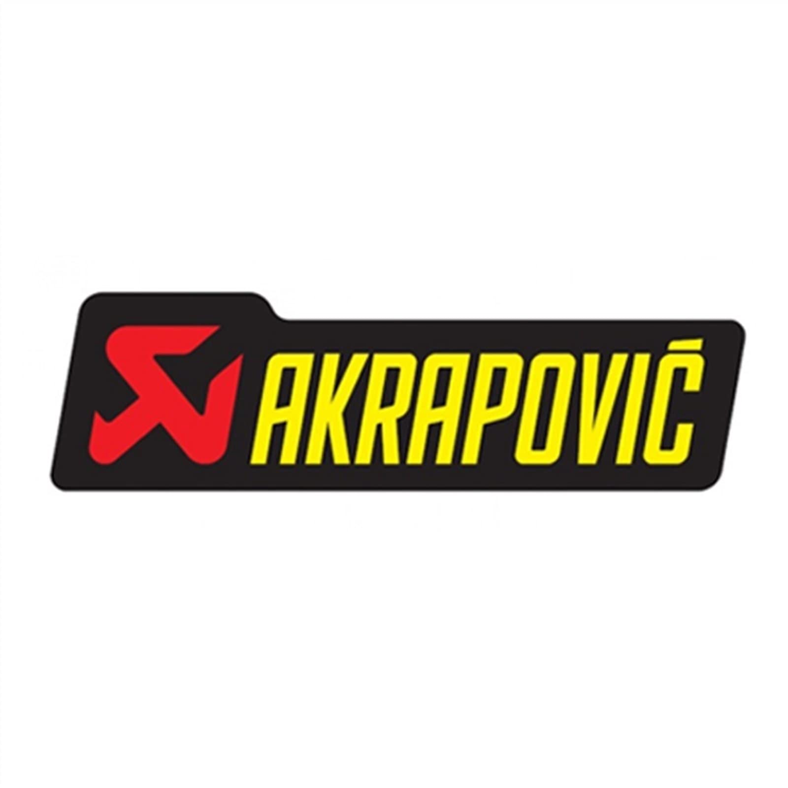 Heat Resistant Aluminium Sticker Decal For Akrapovic Exhaust Muffler Motorcycle (Color : JH101)