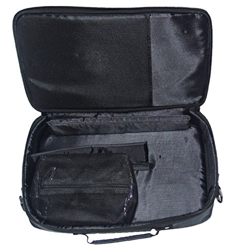 FixtureDisplays® 17" Black Laptop MacBook Carry Bag Case Computer Shoulder Strap 1728NEW-NF2