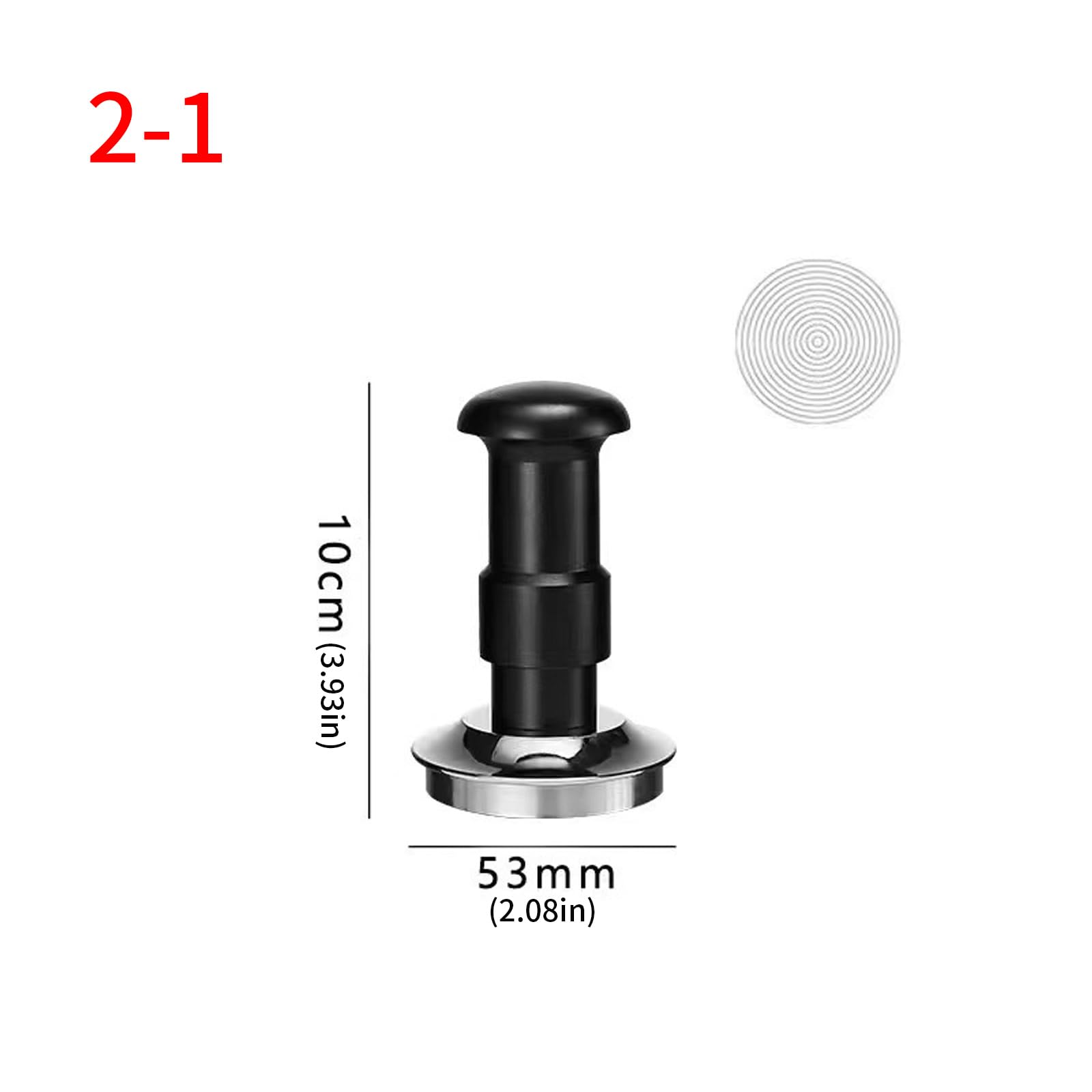 Doppio meccanismo a molla in acciaio inox pressacaffè espresso con manico ergonomico accessorio da cucina accessorio da cucina