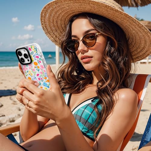 ChiCsFleur for iPhone 17 Case - Camera Protection Colorful Bloom Collage - image 7