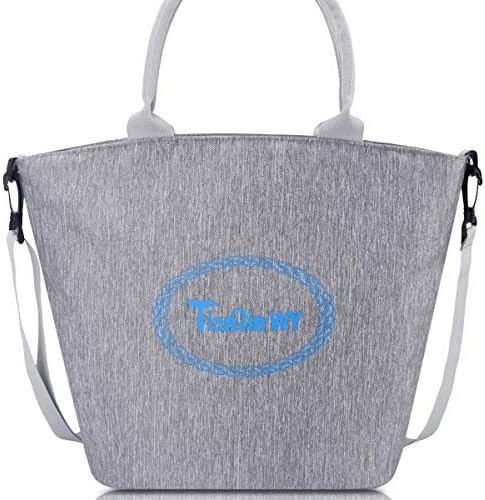 Lunch Bags for Women Insulated Lunch Tote Bag with Large Capacity Lunch Box for Women Cooler Lunch Bag with Adjustable Shoulder Strap (G-202 Grey)