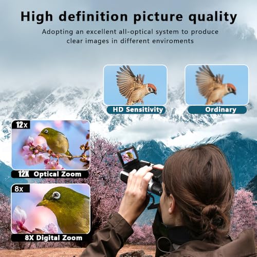 Binoculares digitales con cámara 12x32 48MP LCD 2.4" miniatura 5