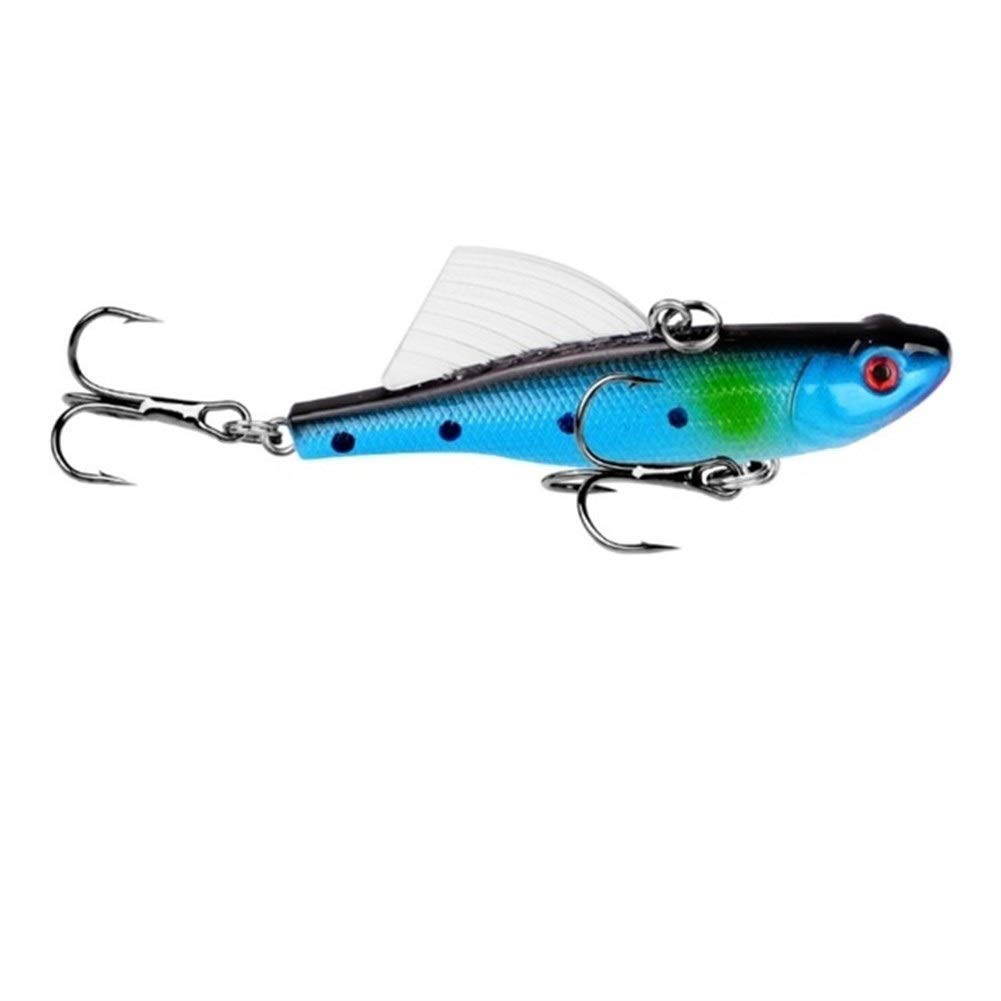Esche da Pesca morbide, Richiamo di Pesca for Affondamento 1pc 6.8cm 17.6g Inverno Mare richiamo di Pesca Duro VIB Esca con Interno Immersione Girevole Jig Wing Pesca Wobblers Affrontare