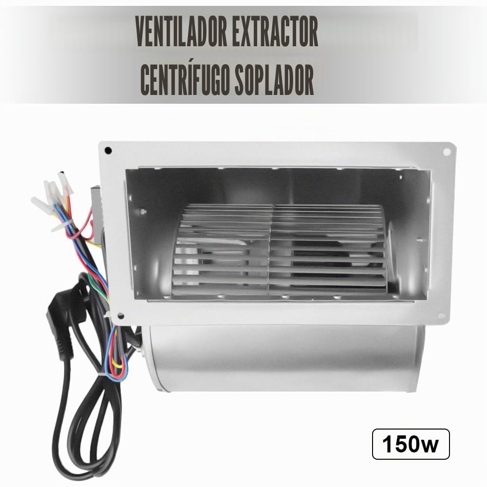 Ventilador Radial Centrífugo Industrial de 840 m3/h, 146 mm - Centrífugo a Presión para Caldera