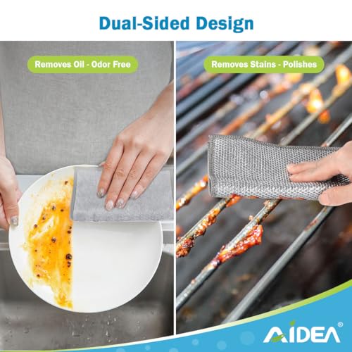 AIDEA Non-Scratch Wire Dishcloth 12-Pack - Price Drop to $2.99