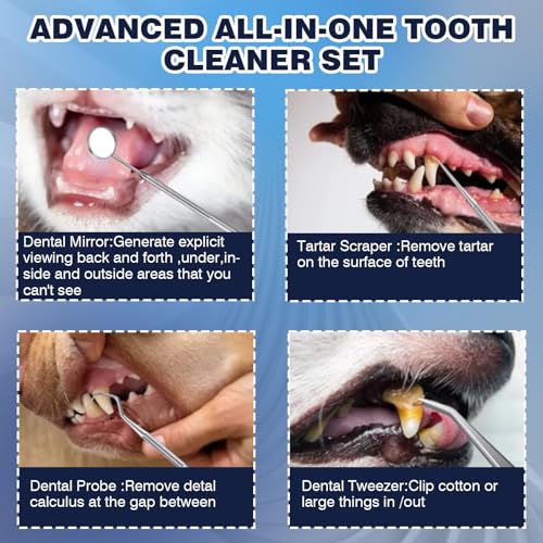 Dog Plaque Remover for Teeth,Dog Tooth Tartar Remover,5 Modes Pet Ultrasonic Tooth Cleaner, Dental Care Teeth Cleaning Kit, Teeth Cleaner for Large and Small Dogs Dog Plaque Remover for Teeth,Dog Tooth Tartar Remover,5 Modes Pet Ultrasonic Tooth Cleaner, Dental Care Teeth Cleaning Kit, Teeth Cleaner for Large and Small Dogs