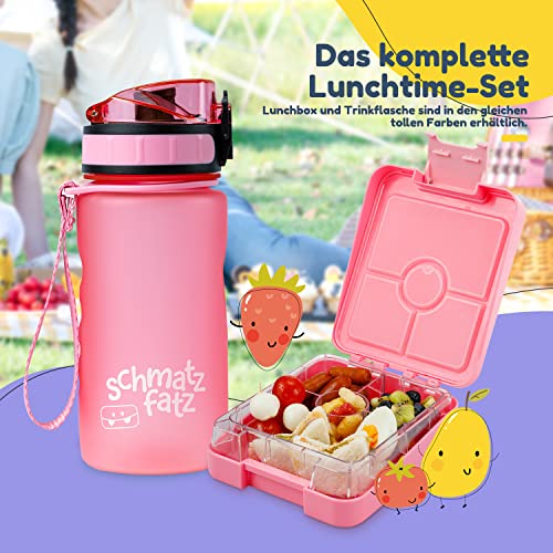 Schmatzfatz Easy Snackbox für Kinder – Kompakte Bento-Box mit herausnehmbarem Einsatz mit 4 Fächern, auslaufsicher… – Ansicht 6