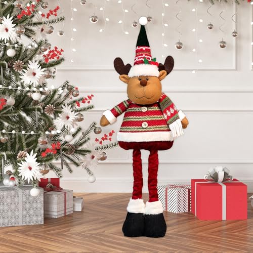 ACTOYS Weihnachtswichtel, Weihnachtsmann, Schneemann, Rentier mit...