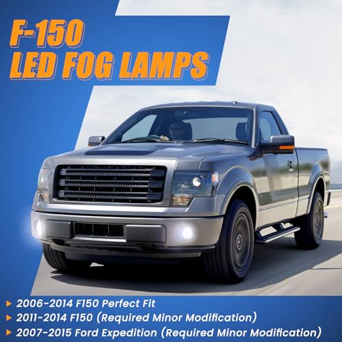 Image of Upgraded LED Fog Lights Assembly for 2006-2014 Ford F150 Accessories