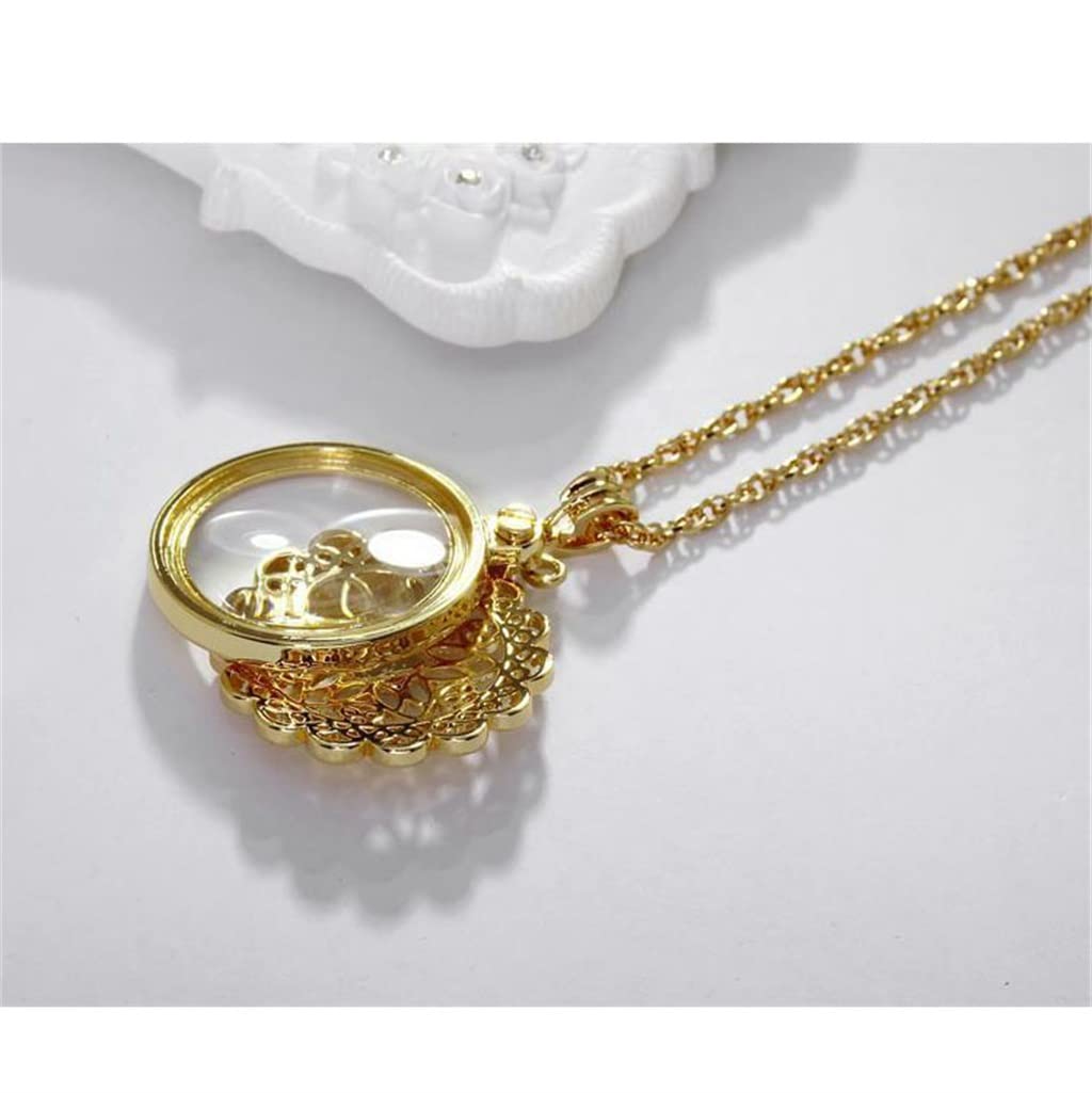 Lente d'Ingrandimento 2,5 Volte, Regalo Portatile, Collana, Ciondolo Decorativo per la Lettura, Lente d'Ingrandimento