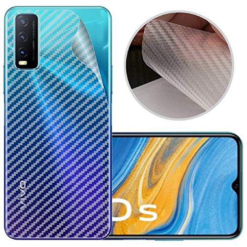 Image of Compatible with Vivo Y20S Back Screen Protective Film Carbon Fiber Skin Transparent Screen Guard Sticker