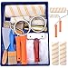 Cieex 15-teiliges Farbroller Maler Set mit Farbwanne,Schaber,Gebrauchsmesser,Abdeckfolie,Farbzubehör Rollenbürsten-Ersatzkopf Streichsets für Wandfarbe