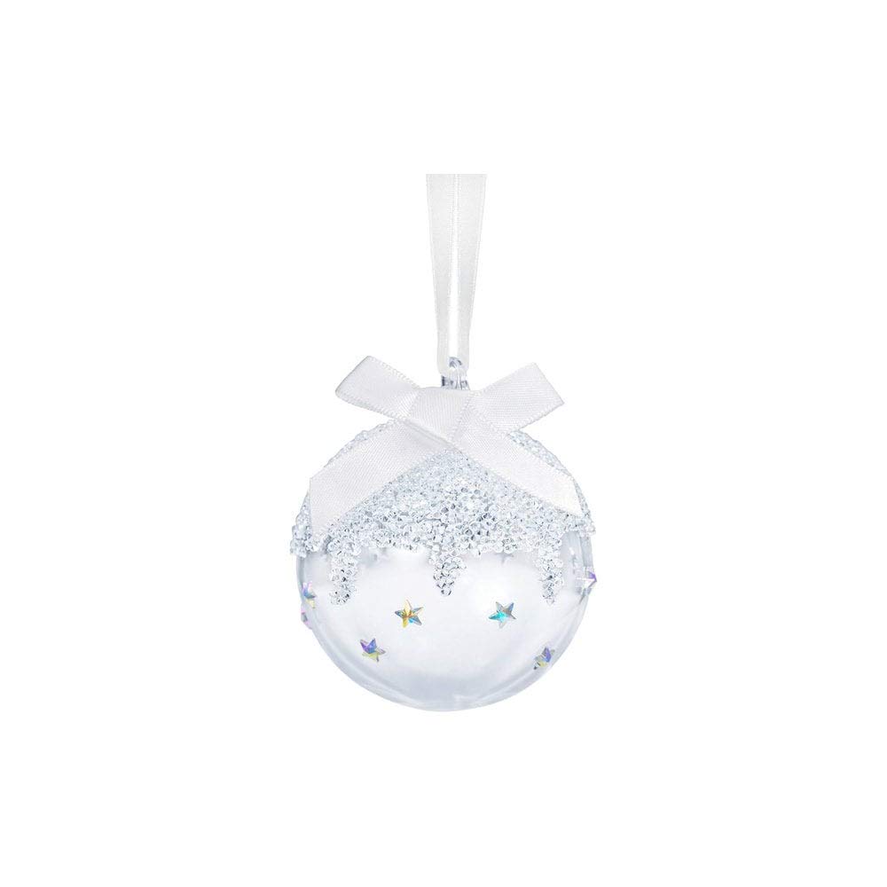 SWAROVSKI Christmas Ornament, Round Ball, Small, Clear Crystal