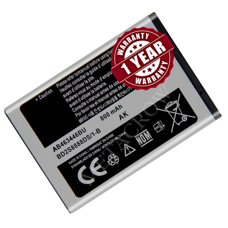 Image of Original AB463446BN Battery Compatible with Samsung Guru X200 GT-E1200Y C512 X208 1258 1250 S3030 E3100 S5150 X210 X160 S208 F519 - (800mAh) - 1 Year Warranty BC45