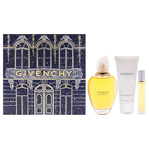 Image of Amarige by Givenchy for Women - 3 Pc Gift Set 3.3oz Amarige EDT Spray, 0.42oz Amarige EDT Spray Vial (Mini), 2.5oz Body lotion