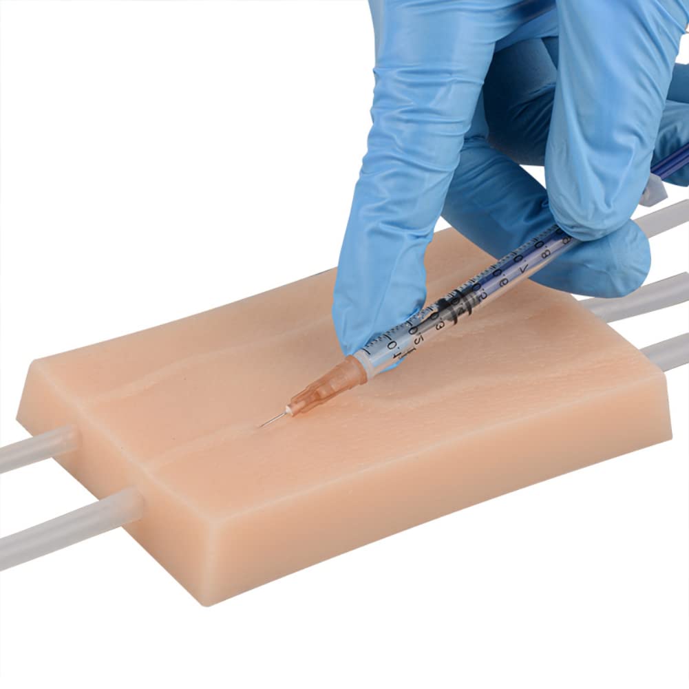 IV Injection Training Pad Model,Silicone Human Simulated Skin Injection Practice Pad for Nurse, Medical Students Practice & Training