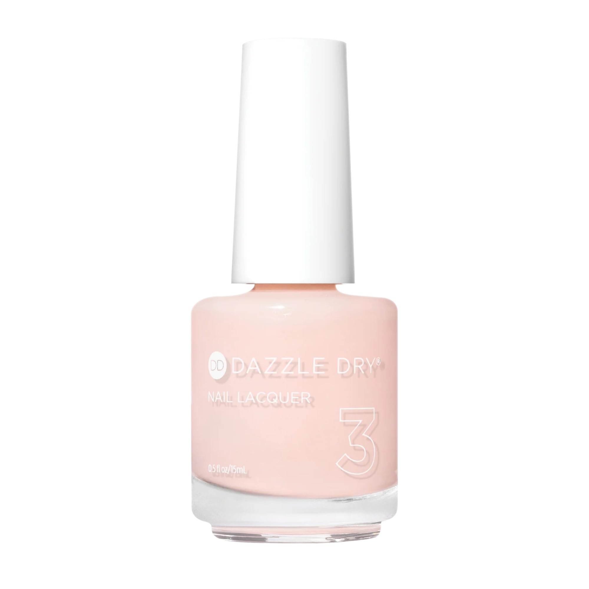 Nail Lacquer (Step 3) - Livin' La Vida Yoga - A soft and pale creamy pink with a hint of diamond dusted shimmer. Semi-sheer cream. (0.5 fl oz)