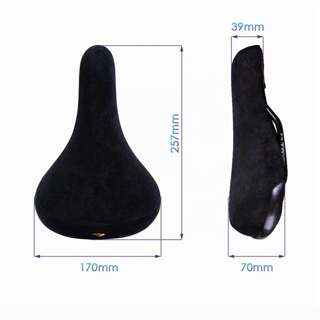 Selle de vélo à roulettes noire avec logos, selle de vélo en flanelle, logo brodé, rail de 8 mm
