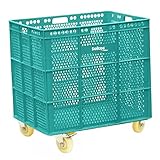 Jimsports BANASTA con Ruedas, Women's, Verde SFT, Unidad