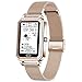 fohatu Montre Intelligente pour Femme, Montre De Suivi De Forme Physique avec Oxygène Sanguin, Moniteur De Fréquence Cardiaque Et De Sommeil, Notification De Message,Montre Compteur,Gold