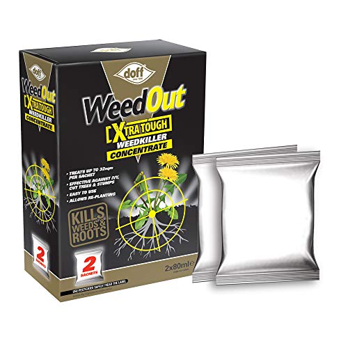 Doff WeedOut Weed Killer Concentrated Extra Tough 2 x 80ml Sachets Pack