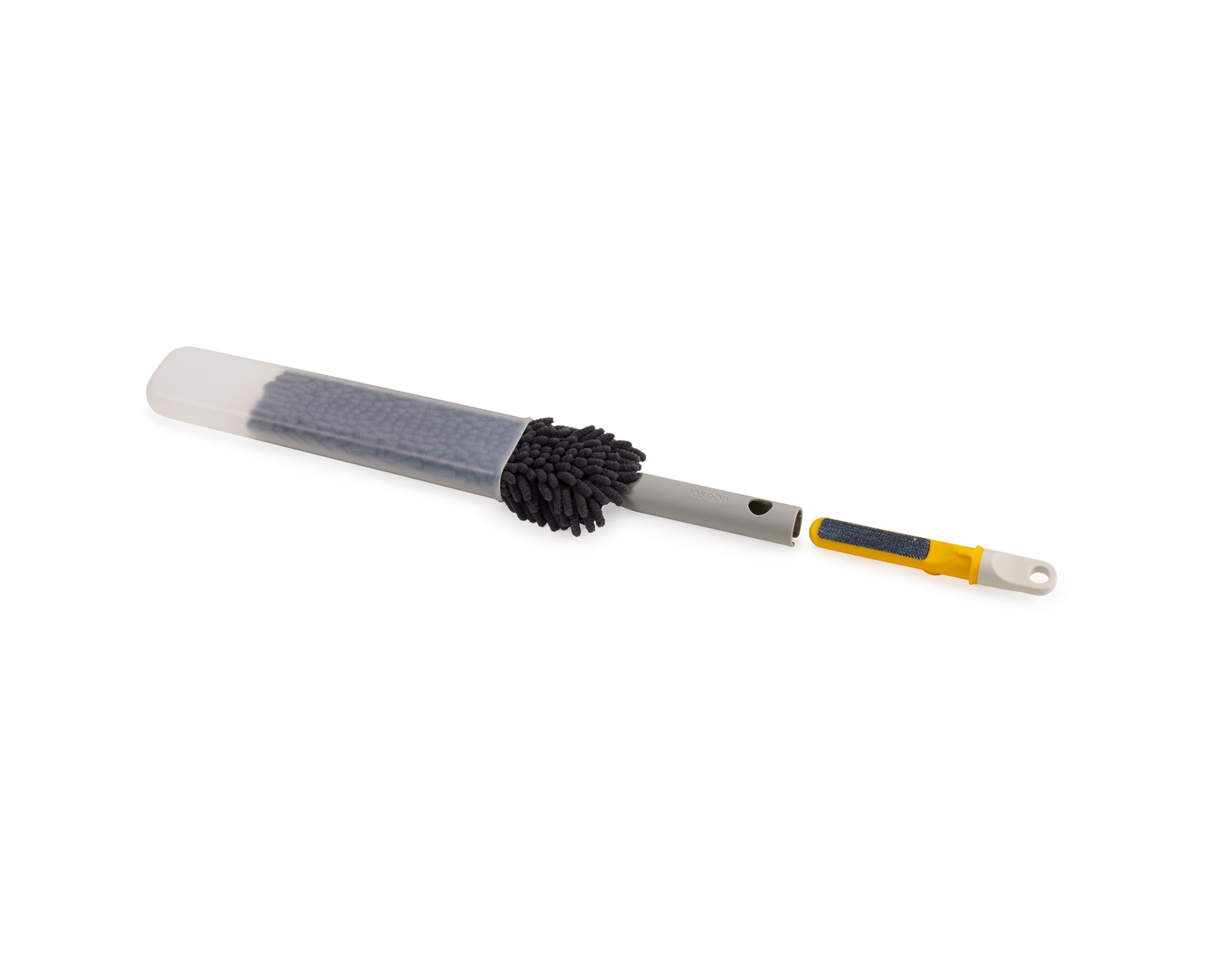 Joseph Joseph CleanTech 3-in-1 Duster with Storage Sheath and Duster Head Cleaning Tool