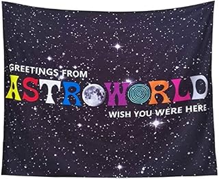 Astro Starry sky Tapestry, Moon and Star Tapestry,Wish You Were Here Tapestry3D Boutique Art Tapestry Wall Hanging Black & White Tapestry Home Decorations for Bedroom Living Room College Dorm