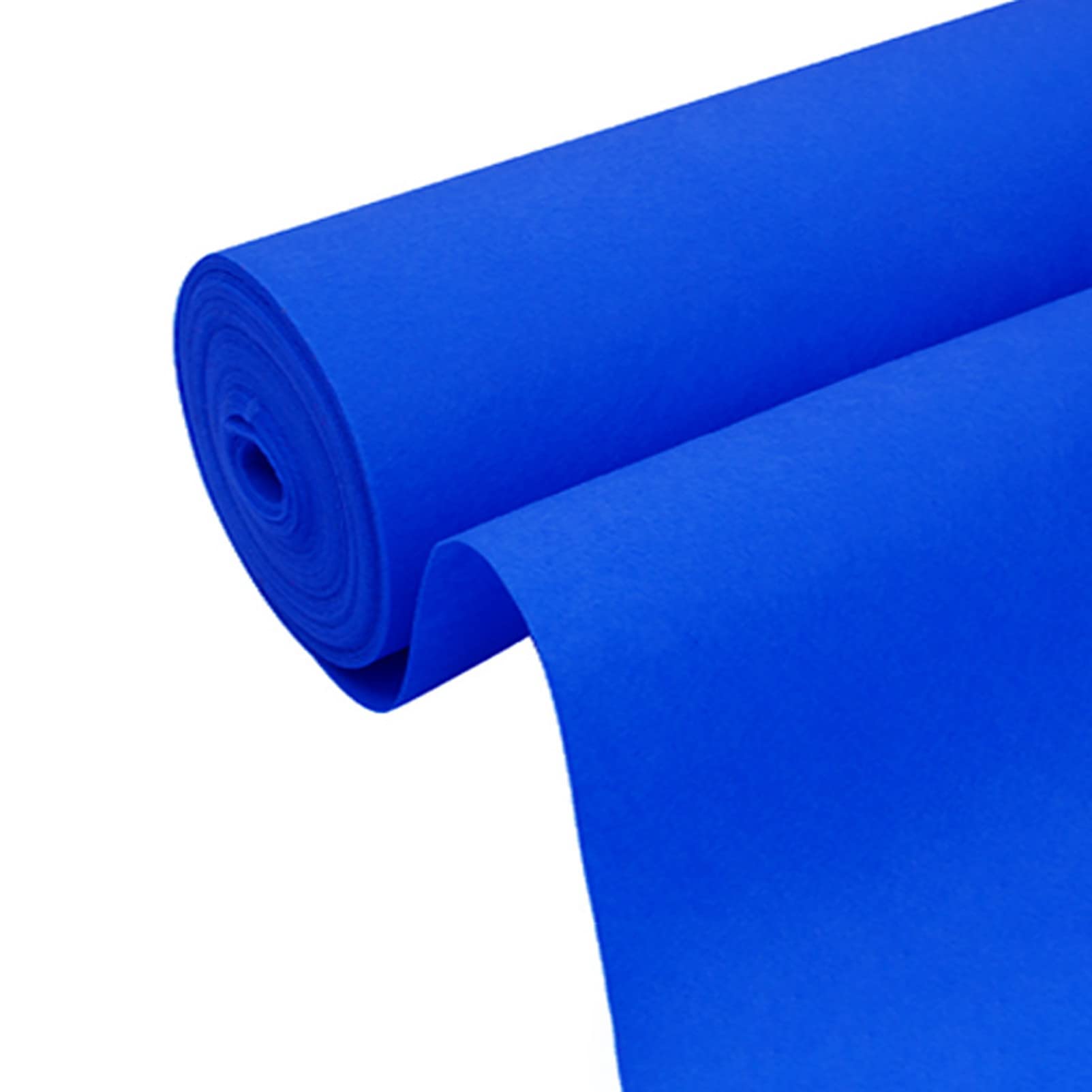 KAMPCO Hochzeit Gang Läufer Blau, Teppich Läufer für Hochzeit Zeremonie außerhalb, Polyester Stoff Teppich Rolle für Party Dekoration (Dicke: 2mm)