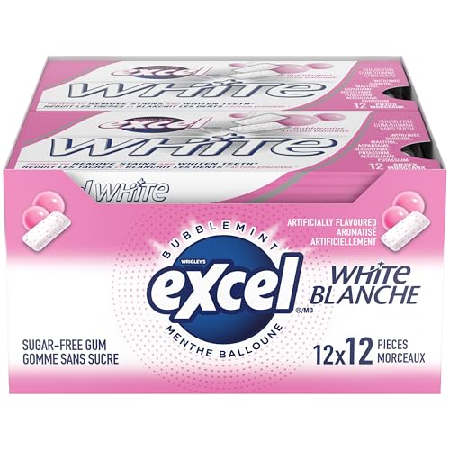 Excel White Bubblemint Sugar-Free Gum