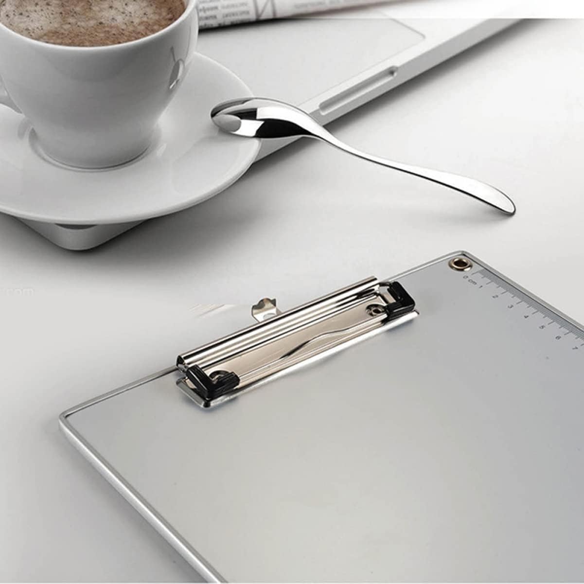 Klemmbrett-Ordner, Klemmbretter, 3-teiliges Kunststoffhefter-Set aus Aluminiumlegierung, Hartfaserplatte, for Büros, tragbare Memos, Büros, Schulen, Klemmbretter, Akten, wenig Papier, Arzt, Restaurant