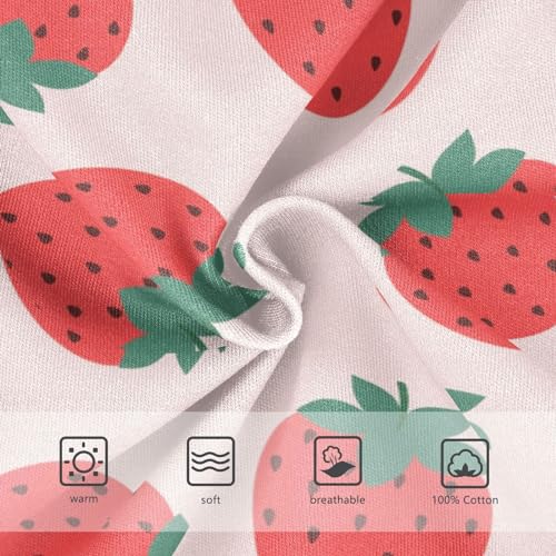 ALAZA Pink Strawberry Fruit Lovely Boys' Briefs Soft Underwear Available in Sizes 2t-8y3