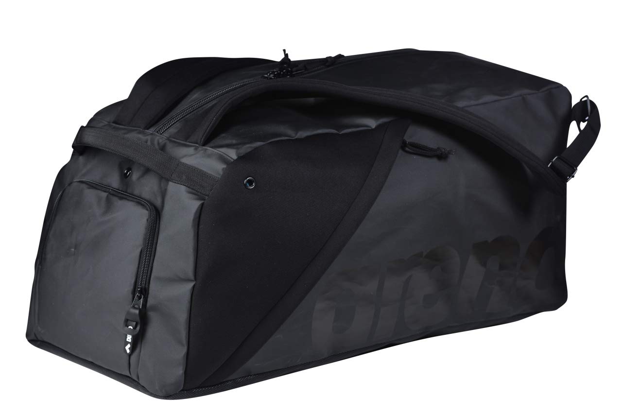 arena Fast Hybrid 55L 2-in-1 Duffle Bag and Backpack, Black 
