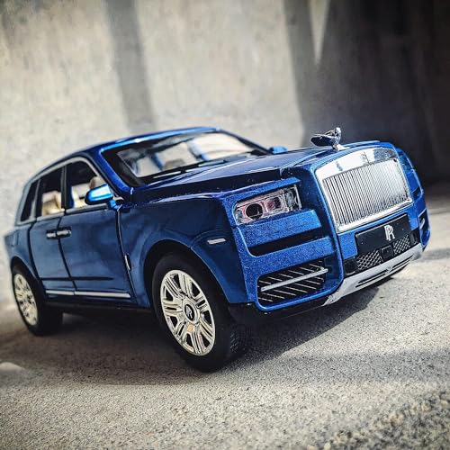 Image of 1:24 Scale Rolls-Royce Cullinan SUV Model Car Toy, Zinc Alloy Pull Back Toy car with Sound and Light for Kids Boy Girl Gift(Multi Color As Per Stock)