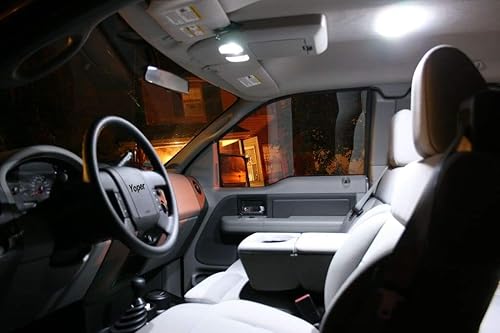 Miniatura 6 de Yoper Kit de paquete de luz LED interior blanca compatible con Ford F-150 1997-2014 F-250 F-350 F-450 F-55 2000-2014 bombillas de repuesto 12