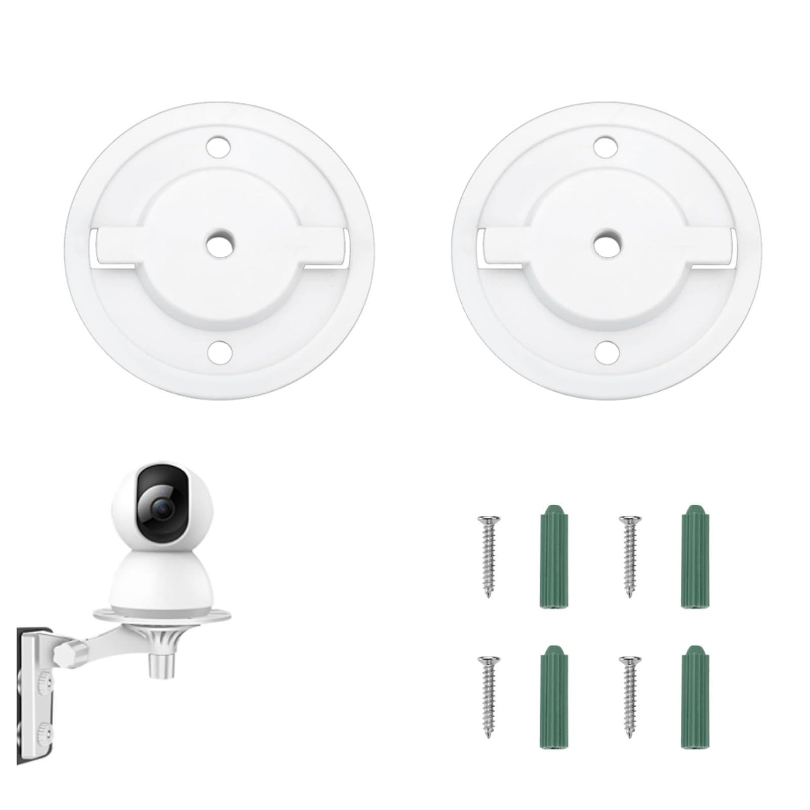 VZU Pack of 2 Camera Wall Mounts, Compatible with TP-Link Tapo C200/C210/C220/C225/TC70, Kasa EC70/KC410S