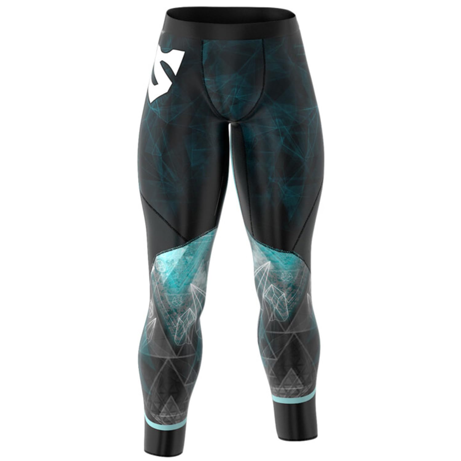 SMMASH Galaxy Deportivo Largo Leggins Hombre, Pantalones Largo Deporte Dombre por un Gimnasio de Yoga Corrientes, Material Transpirable y Antibacteriano