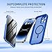 BERFY for iPhone 14 Pro Max Case, Compatible with MagSafe, Built-in Privacy Screen Protector and Camera Protection, Anti-Spy Full Body Shockproof Matte Phone Case for 14 Pro Max 6.7