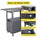 VEVOR AV Cart, 27-41 inch Height Adjustable Media Cart with 2 Drop Leaves, 150 LBS Capacity Presentation Cart with A Locking Cabinet, 33 x 18 inch Widened Steel Projector Cart with A Keyboard Tray