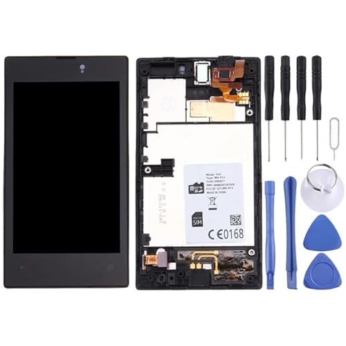 Handy Ersatzteile LCD-Display + Touch-Panel mit Rahmen für Nokia Lumia 520 Handy Ersatzteile LCD-Display + Touch-Panel mit Rahmen für Nokia Lumia 520