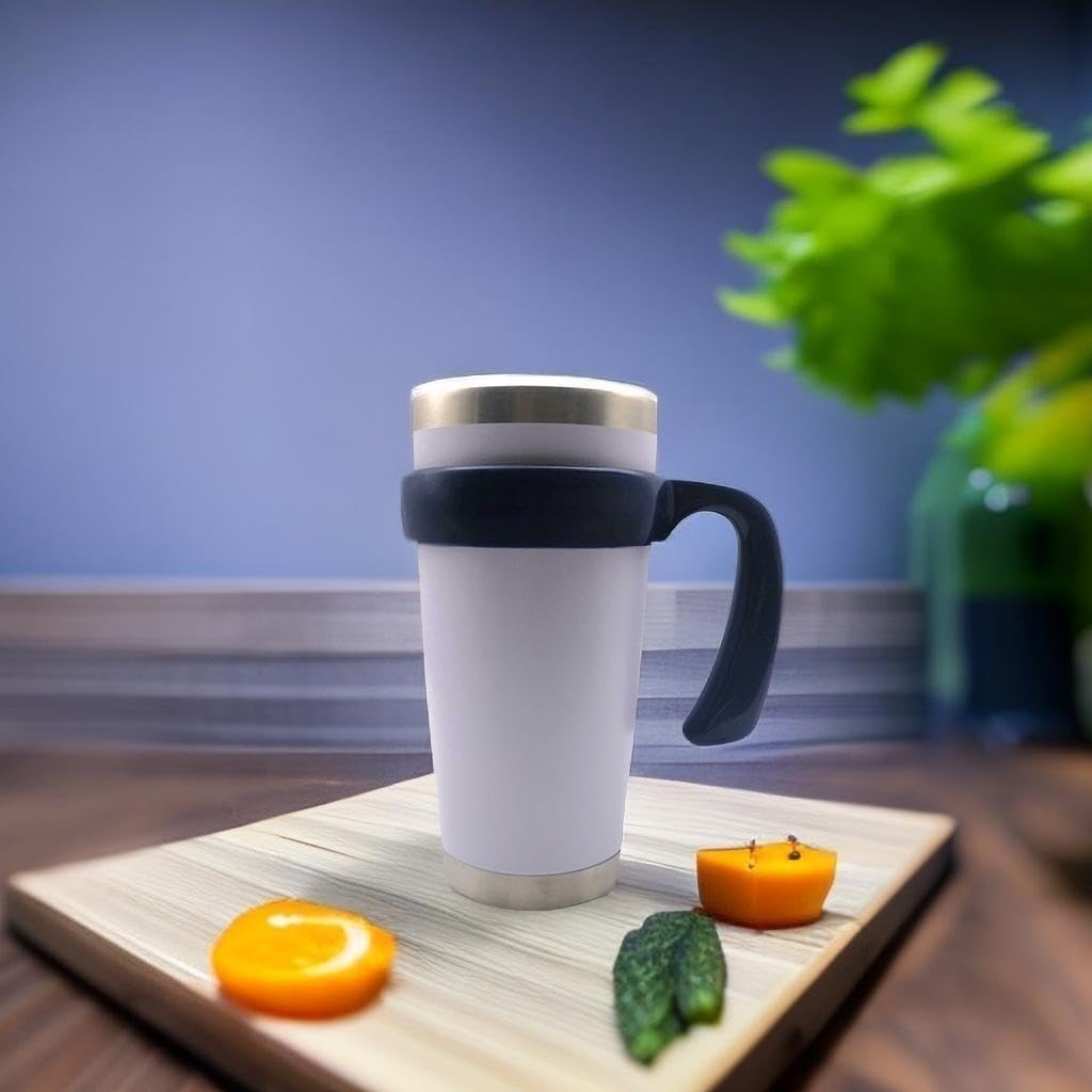 20 oz Tumbler Handle, Anti Slip Travel Mug Grip Cup Holder for Vacuum Insulated Tumblers, Suitable for Trail, Sic, Yeti Rambler, Ozark and More 20 Ounce Tumbler Mugs Attachment (Deep Blue) image 5