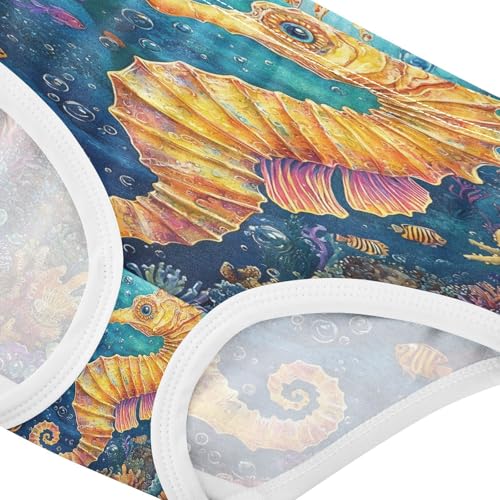 Colorful Seahorse Toddler Girls's Underwear 2T 202b87434