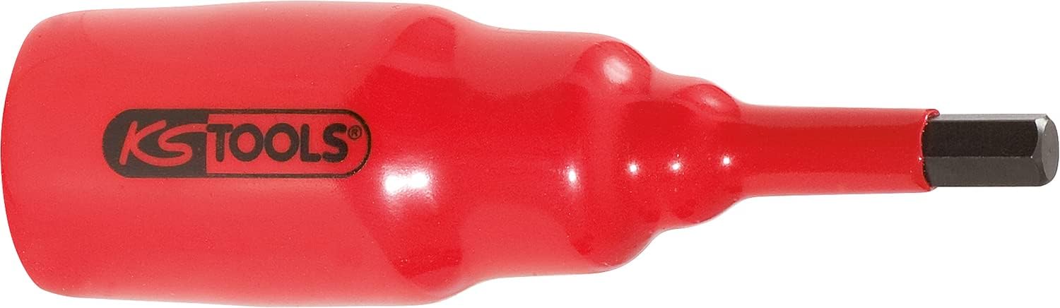 KS TOOLS 3/8" Insulated bit Socket Hexagon, Short, 5mm