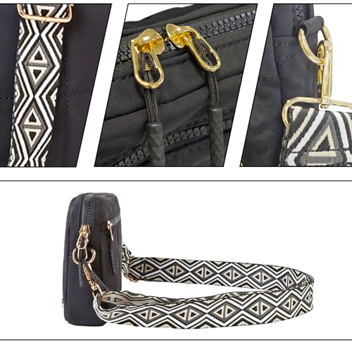 Black Crossbody Bags for Women Travel,Small Crossbody Purse Bag,Women's Crossbody Handbags4