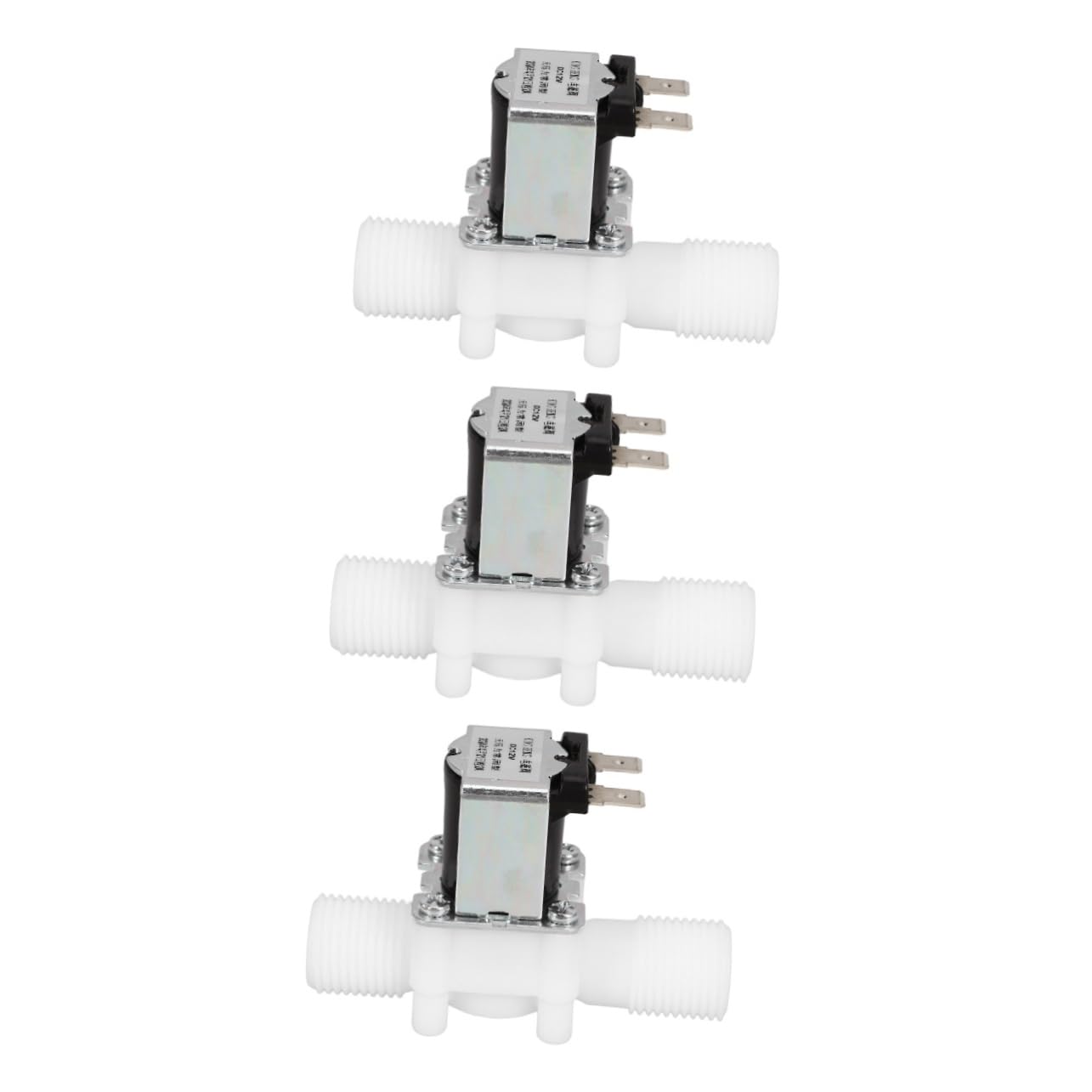 Válvula solenoide eléctrica Anneome de 3 piezas para control de agua de riego