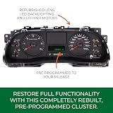 Programmed Instrument Cluster for 2005 2006 2007 Ford Super Duty F250 F350 F450 F550 Cluster Compatible with 2005 2006 2007 Ford F-250 F-350 F-450 F-550 Upgraded Instrument Cluster