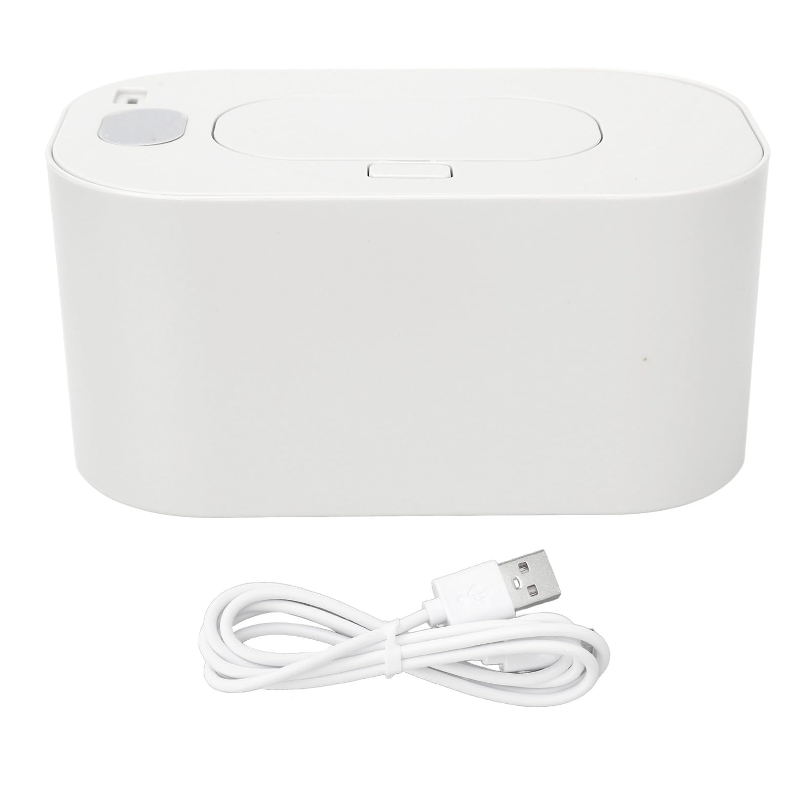Máquina Inteligente de Toallitas Húmedas a Temperatura Constante, Calentador de Toallitas Húmedas, Caja de Calefacción Portátil de Gran Capacidad para el Hogar (Blanco)