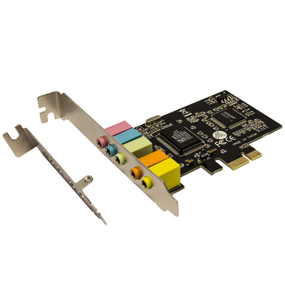 Scheda Audio PCI-E Audio, Desktop CMI8738 Scheda Audio Con Chip Audio Multicanale 5.1 Con CD Driver, Scheda Audio PCIe 5.1 Per 7 / Vista / XP 32/64 Bit - Foto 3