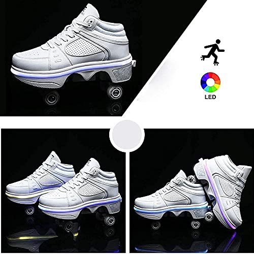 Deform Patins de Rodinhas Casual Deforma Tênis de Deformação Caminhada Patins Masculino Feminino Pat