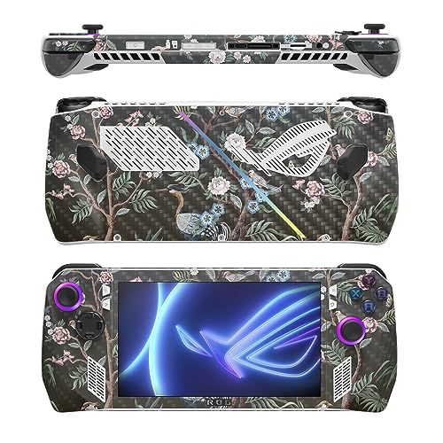 Image of MightySkins Carbon Fiber Skin Compatible with Asus ROG Ally - Asian Fabric | Protective, Durable Textured Carbon Fiber Finish | Easy to Apply